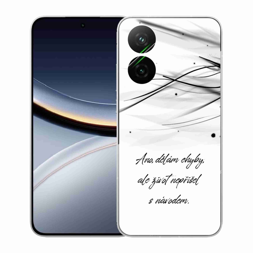 Gél borítás mmCase a Xiaomi Poco F7 5G számára - idézem fehér háttér