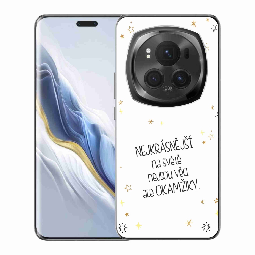 Gél borítás mmCase a Honor Magic 6 Pro 5G készülékhez - Idézet 4 fehér háttér