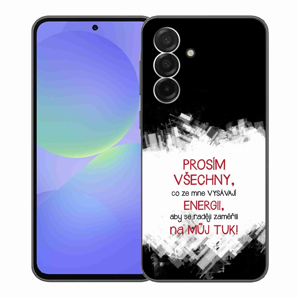 Gél borító mmCase Samsung Galaxy A36 5G - vicces szöveg 1 piros