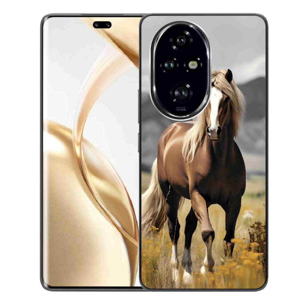 Zselés borítás mmCase a Honor 200 Pro 5G készülékhez - barna ló 1