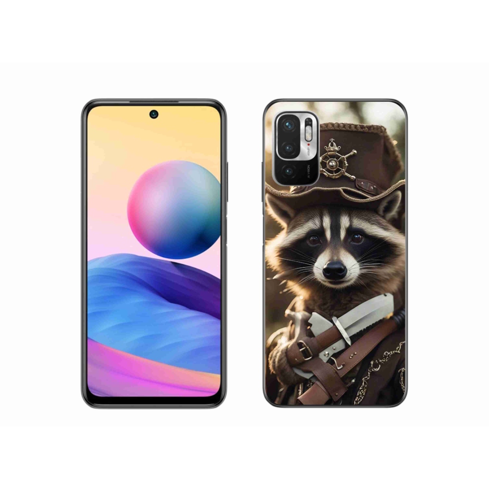 Gél borító mmCase a Xiaomi Redmi Note 10 5G számára - mosómedve egyenruhában