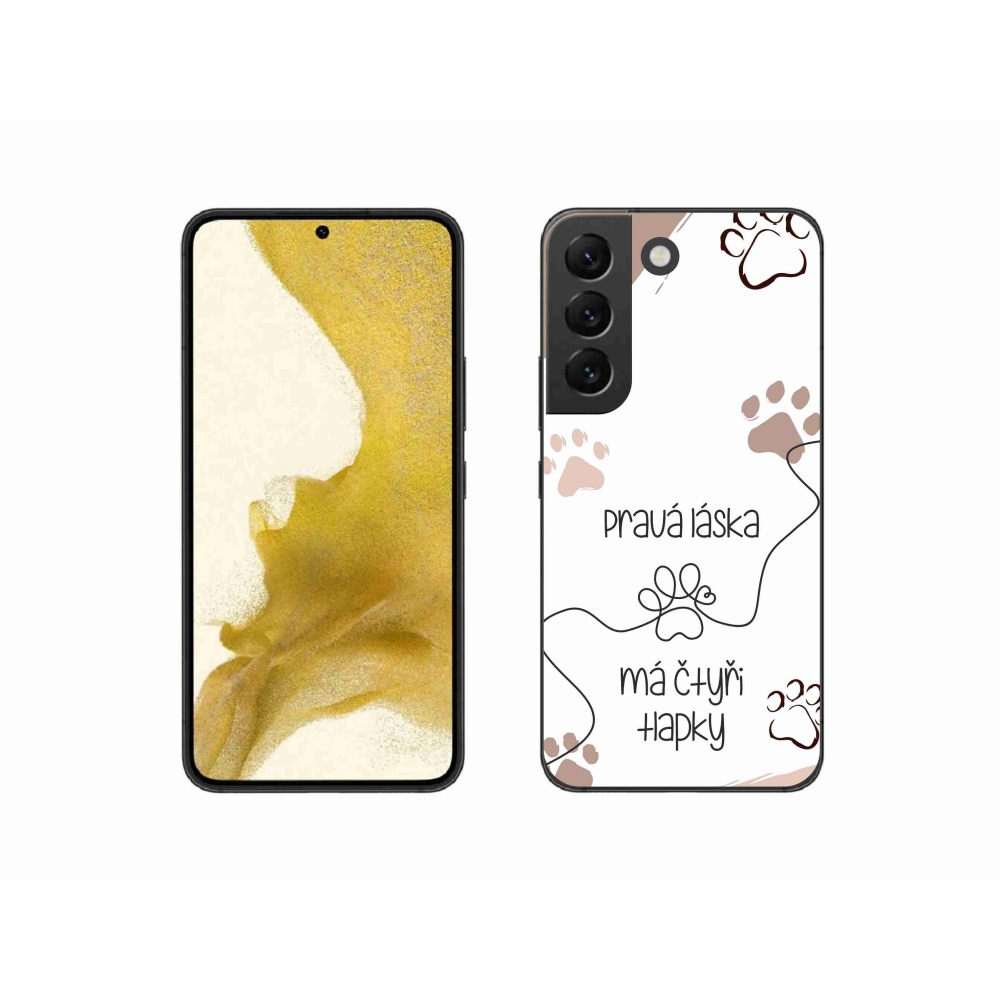 Gél borítás mmCase Samsung Galaxy S22 5G - kutya motívum 1 fehér háttér