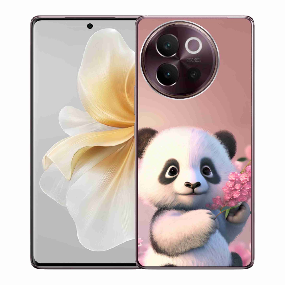 Gél borító mmCase a Vivo V40 Lite 5G-hez - aranyos panda