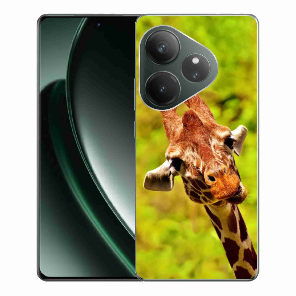 Zselés borítás mmCase a Realme GT 6 5G/GT 6T 5G számára - zsiráf