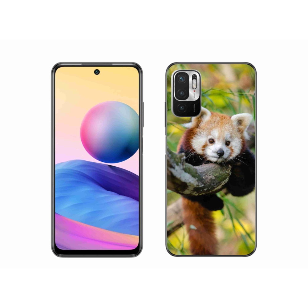 Gél borítás mmCase a Xiaomi Poco M3 Pro/5G készülékhez - panda piros