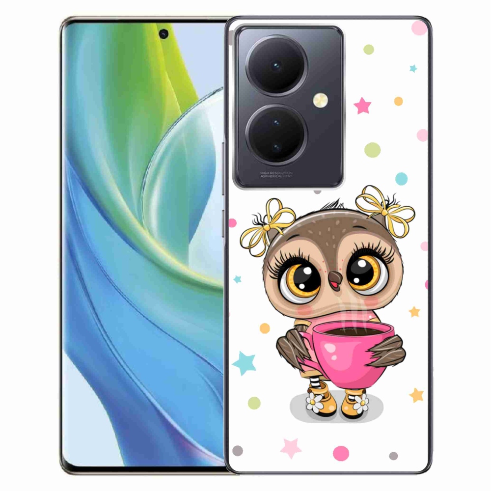 Gél borító mmCase a Vivo V29 Lite 5G-hez - rajzfilm bagoly