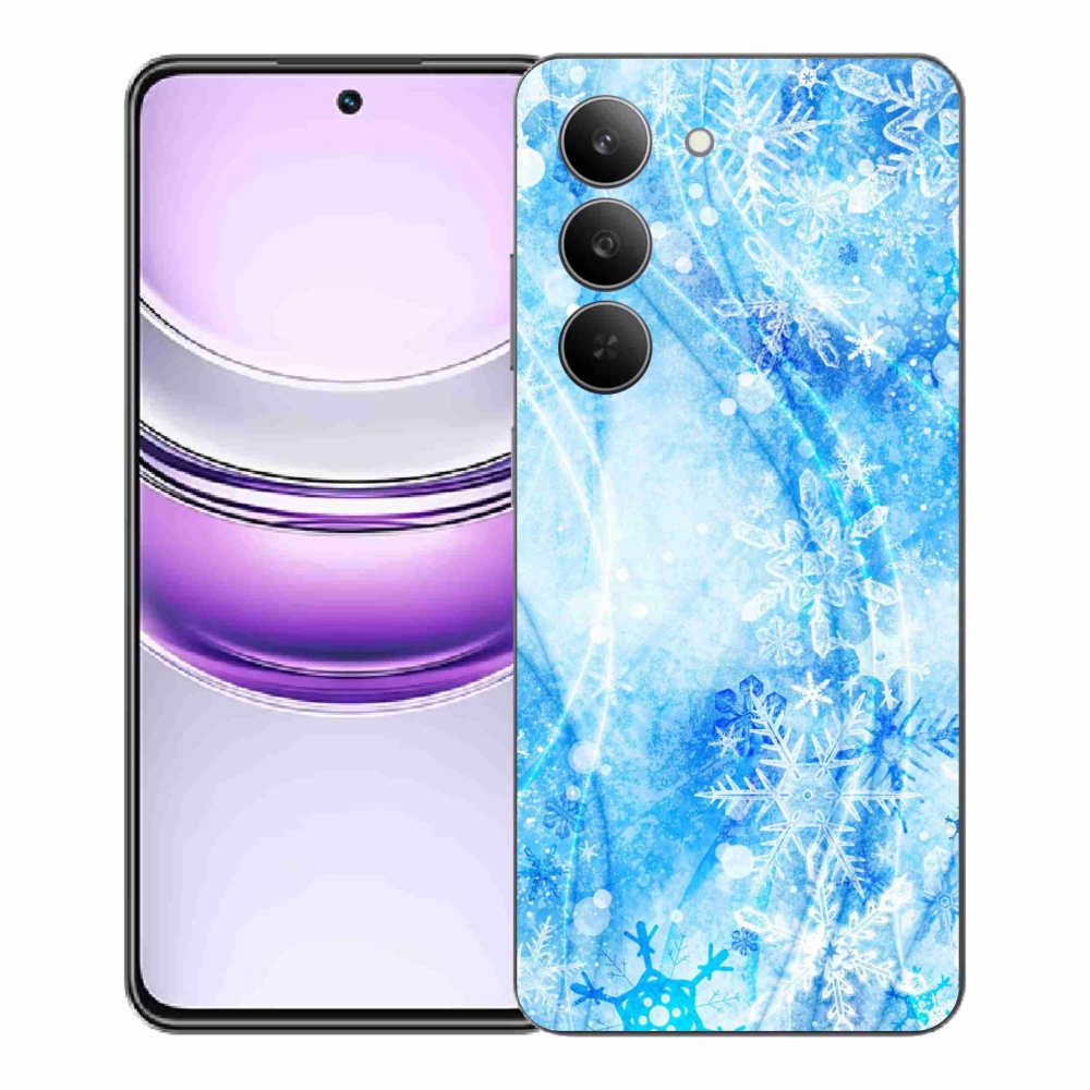 Gél borító mmCase a Realme 14x 5G készülékhez - hópelyhek