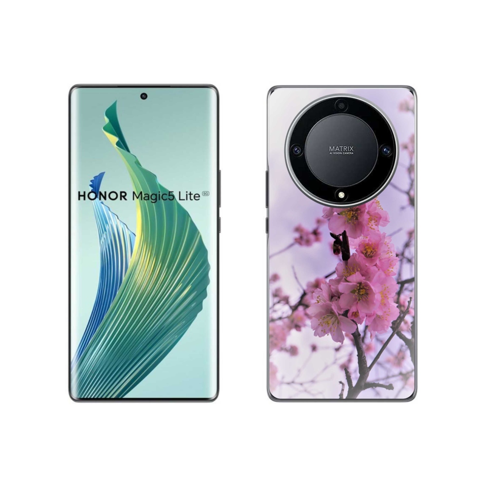 Gél borító mmCase a Honor Magic 5 Lite 5G számára - virágok 7