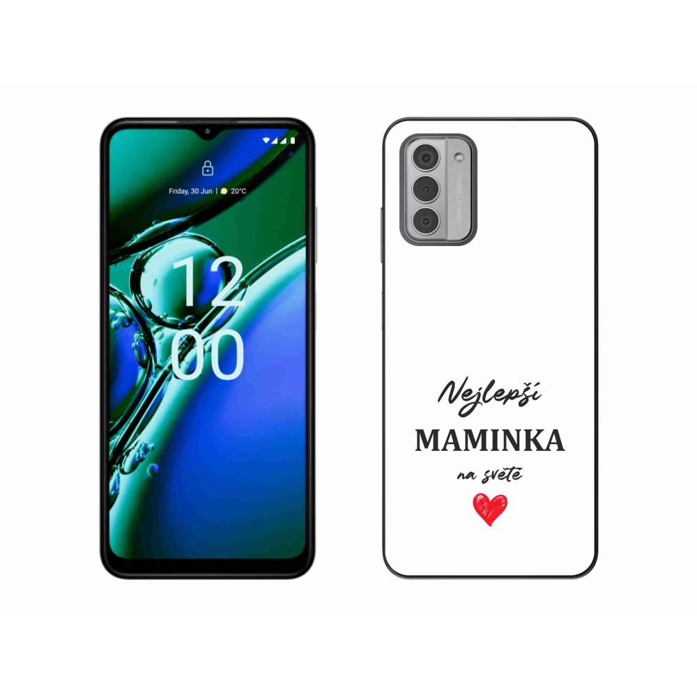 Zselés borítás mmCase a Nokia G42 készülékhez - legjobb anya 1 fehér háttér