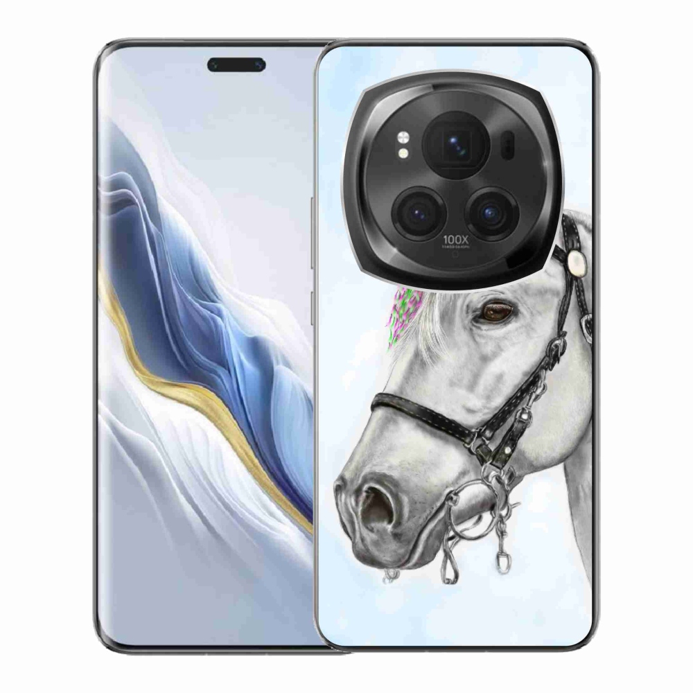 Gél borítás mmCase a Honor Magic 6 Pro 5G számára - White Horse 1