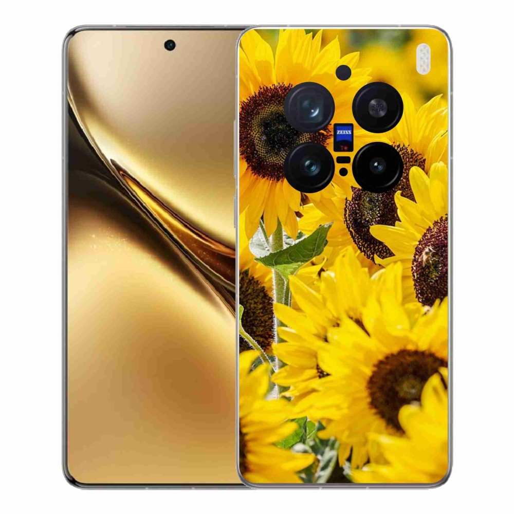 Zselés borítás mmCase a Vivo X200 Pro 5G készülékhez - Napraforgó