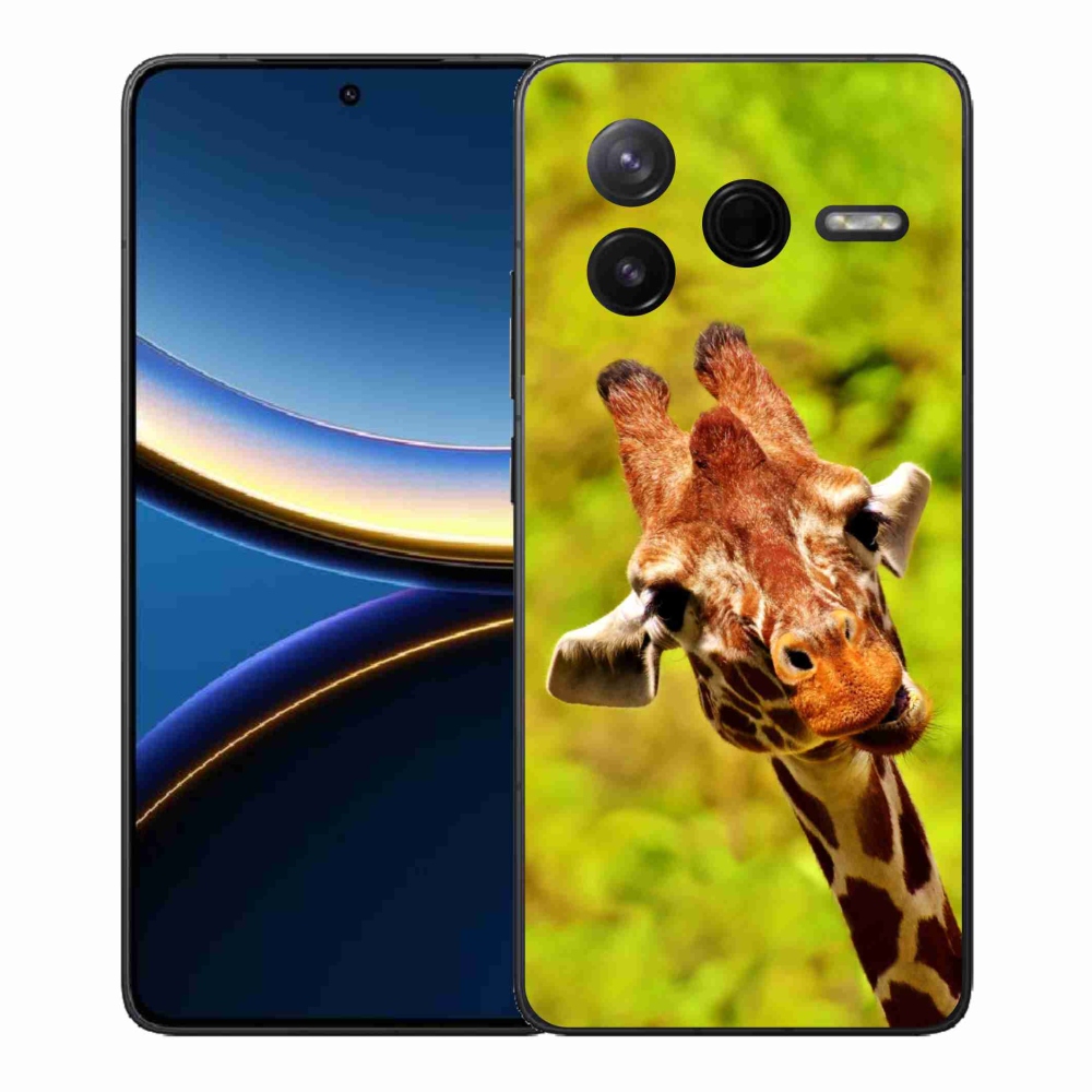 Gél borítás mmCase a Xiaomi Poco F7 Pro számára - zsiráf