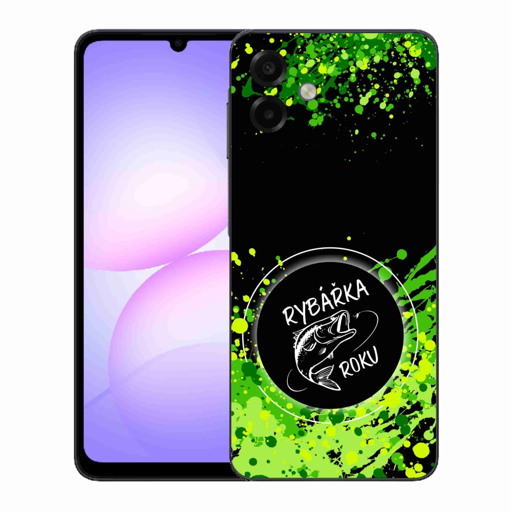 Gél borító mmCase Samsung Galaxy A07 4G - az év halászának fekete háttere