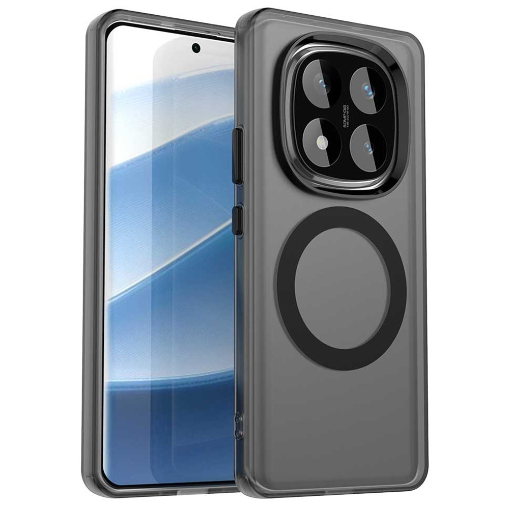 Candy zselés tok MagSafe-val Xiaomi Redmi Note 14 Pro 5G/Poco X7 5G - fekete