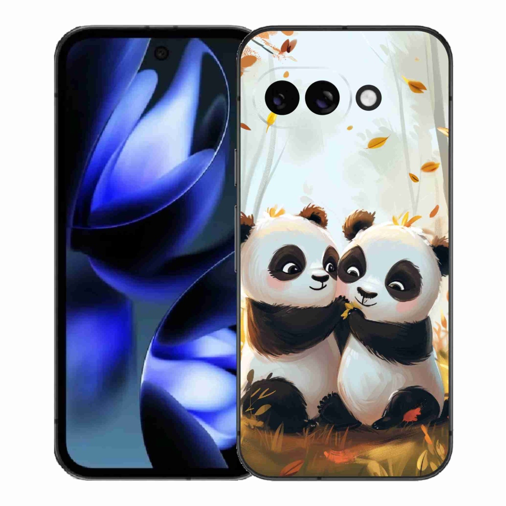 Gél borítás mmCase a Google Pixel 9a készülékhez - pandák