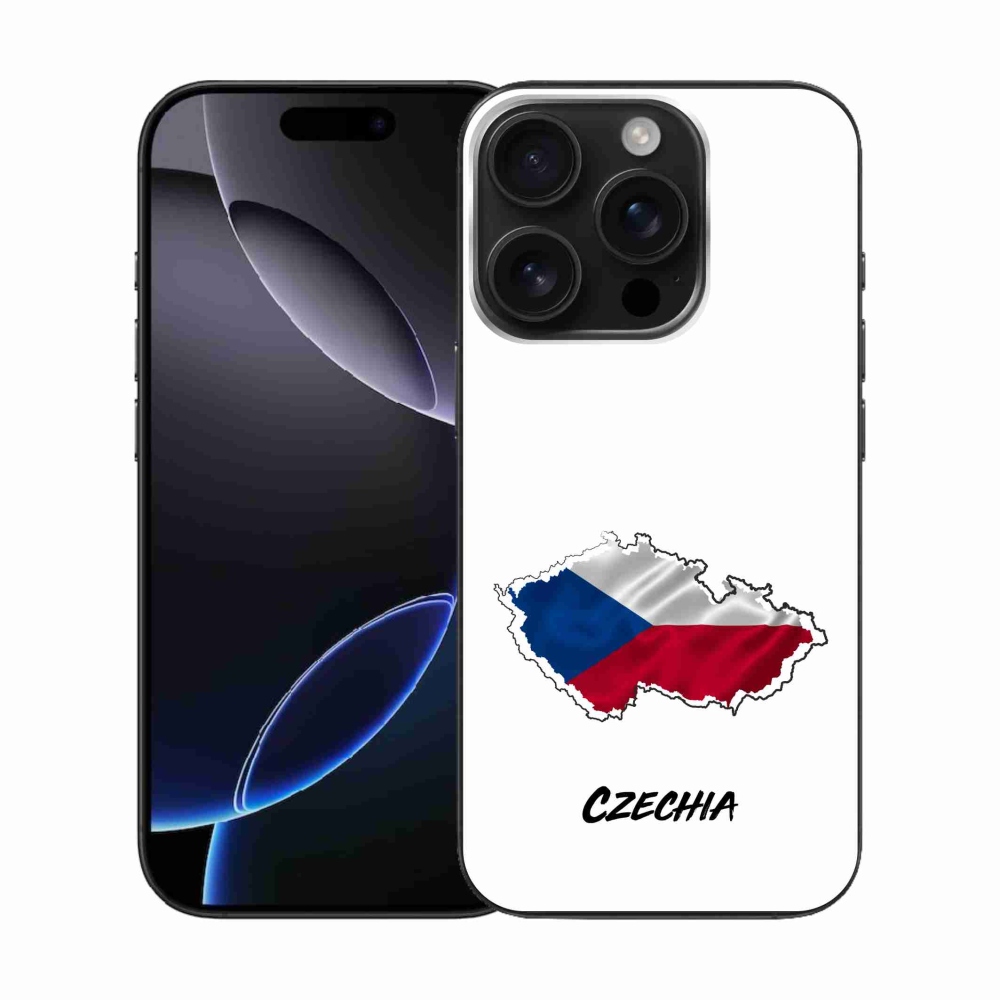 Gél borítás mmCase iPhone 16 Pro készülékhez - Csehország fehér háttér