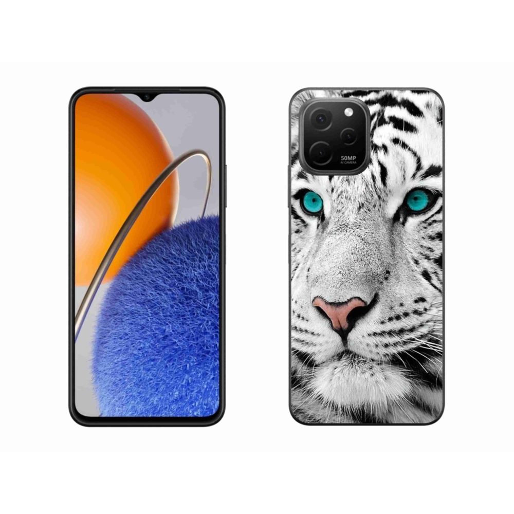 Gél borítás mmCase a Huawei Nova Y61 készülékhez - fehér tigris