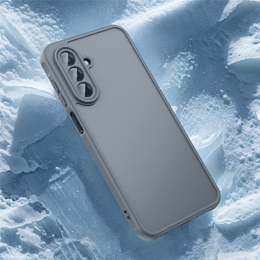 Zselés tok kemény hátlappal Samsung Galaxy A17 4G/5G készülékhez - fekete