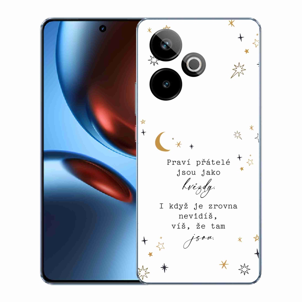 Rugalmas zselés tok mmCase a Realme GT 7 5G/GT 7T 5G képével - idézem 6 fehér háttérrel