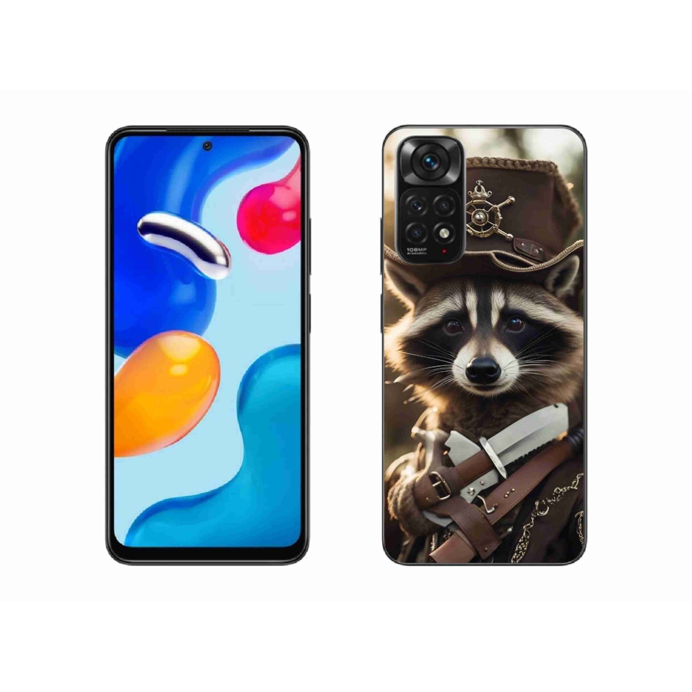 Gél borítás mmCase a Xiaomi Redmi Note 11 4G-hez - mosómedve egyenruhában