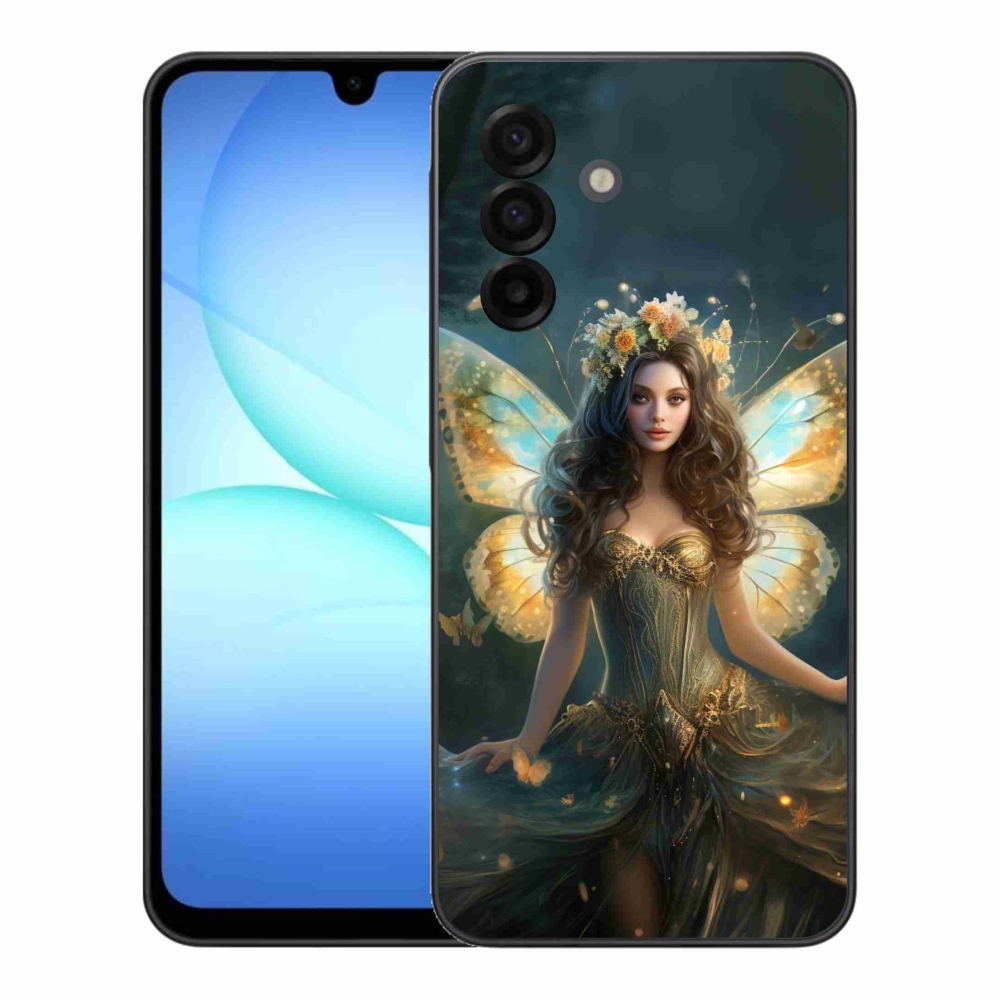 Gél borítás mmCase Samsung Galaxy A17 4G/5G - pillangó nőhöz