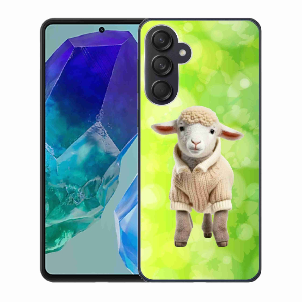 Zselés borítás mmCase Samsung Galaxy M55 5G - bárány pulóverben