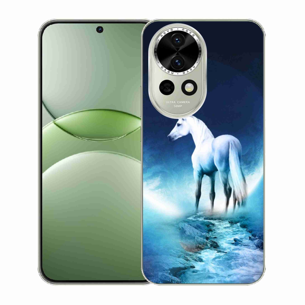 Gél borító mmCase a Huawei Nova 13 5G - fehér egyszarvúhoz