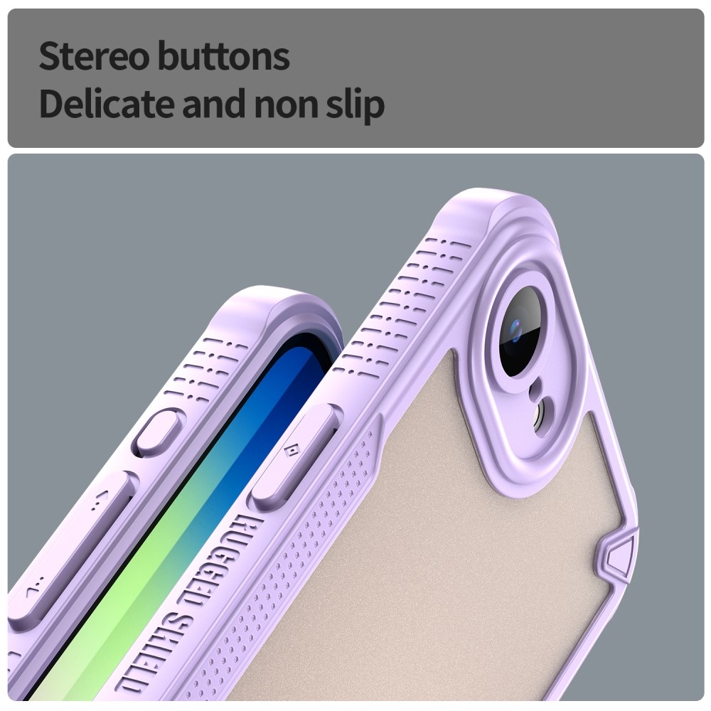 Fagyasztott tartós borítás iPhone 16e készülékhez - lila