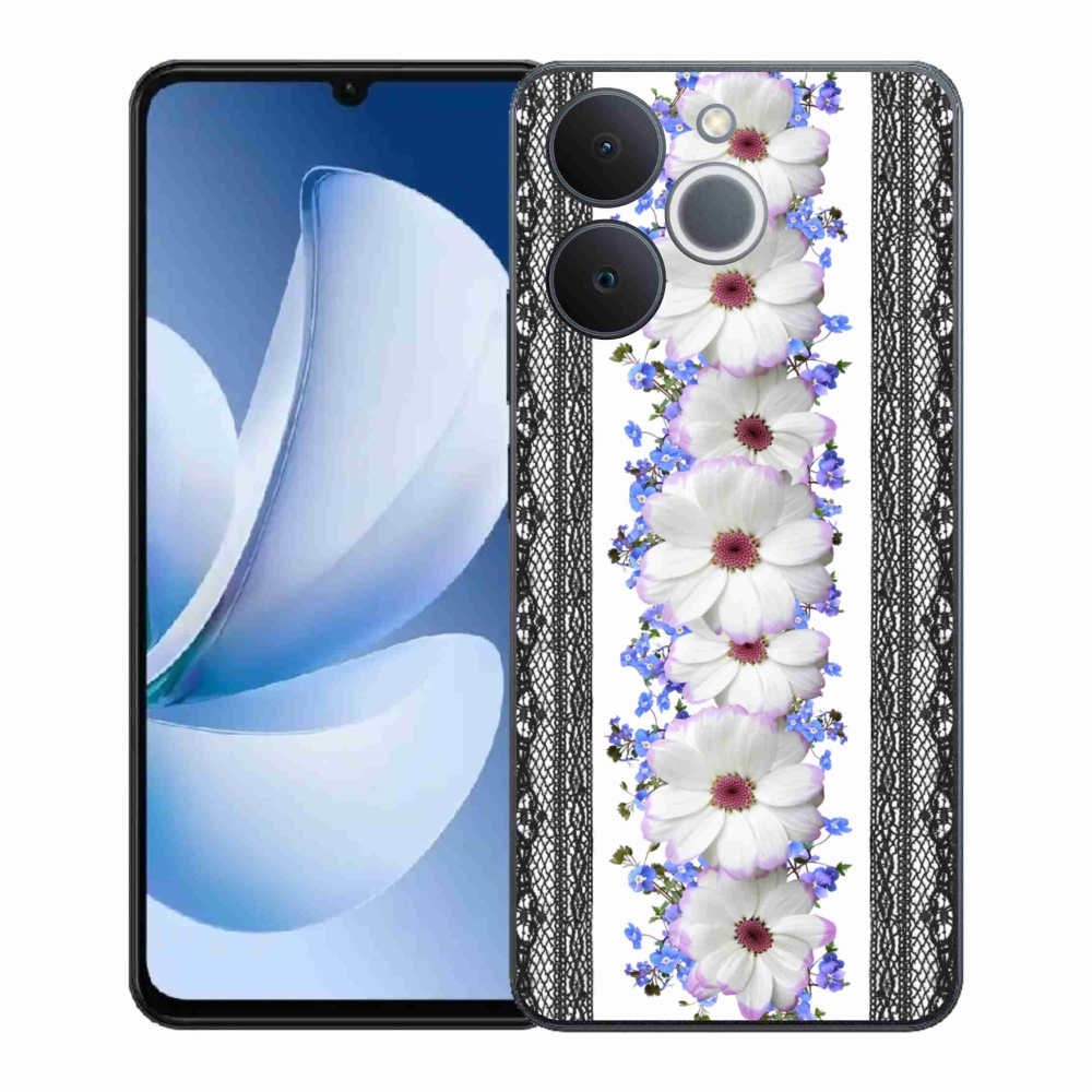 Gél borító mmCase a Realme Note 70T számára - virágok 8