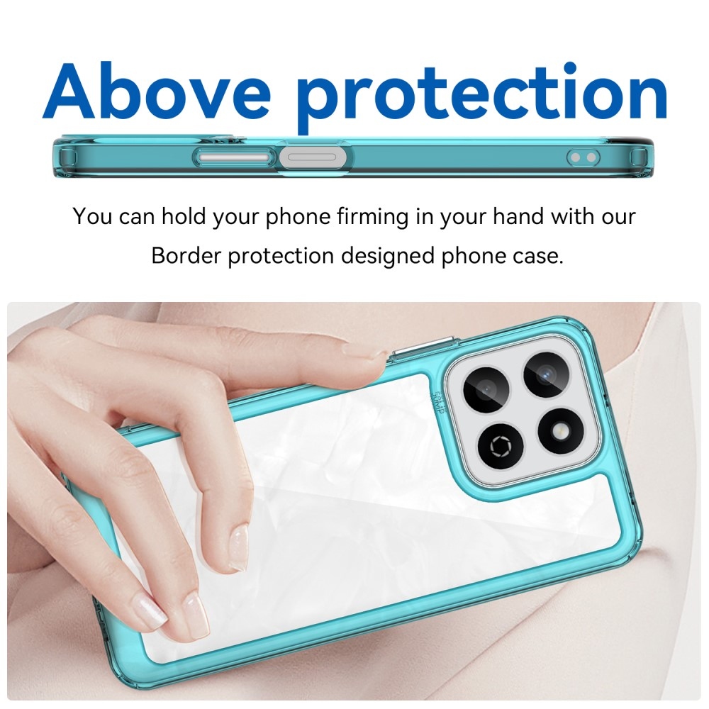 Gél tok fix hátlappal a Honor 200 Smart 5G készülékhez - világoskék színben