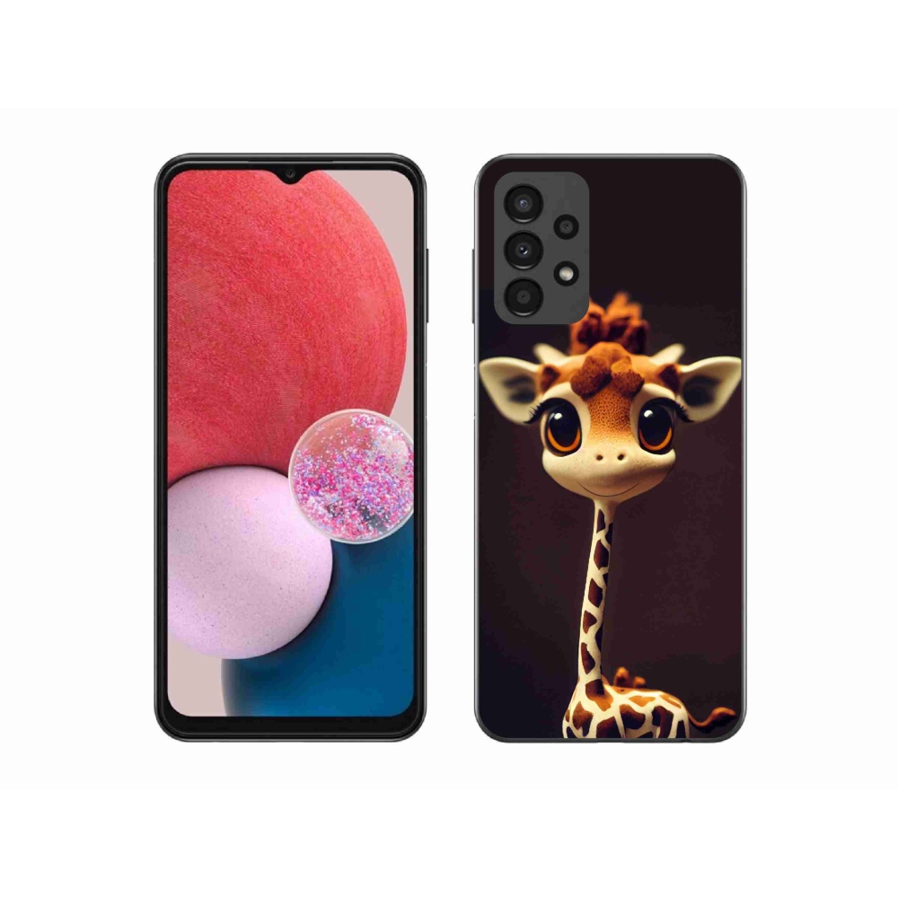 Gél védőhuzat mmCase Samsung Galaxy A13 4G - kis zsiráfhoz