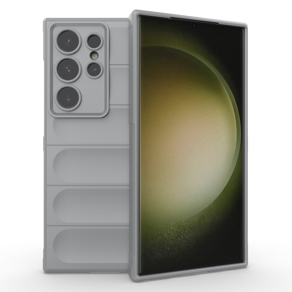 Rugg tartós zselés tok Samsung Galaxy S24 Ultra készülékhez - világosszürke