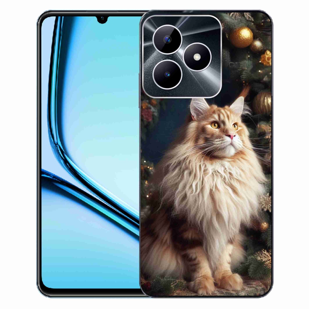 Zselés borító mmCase a Realme Note 50 készülékhez - macska a fánál