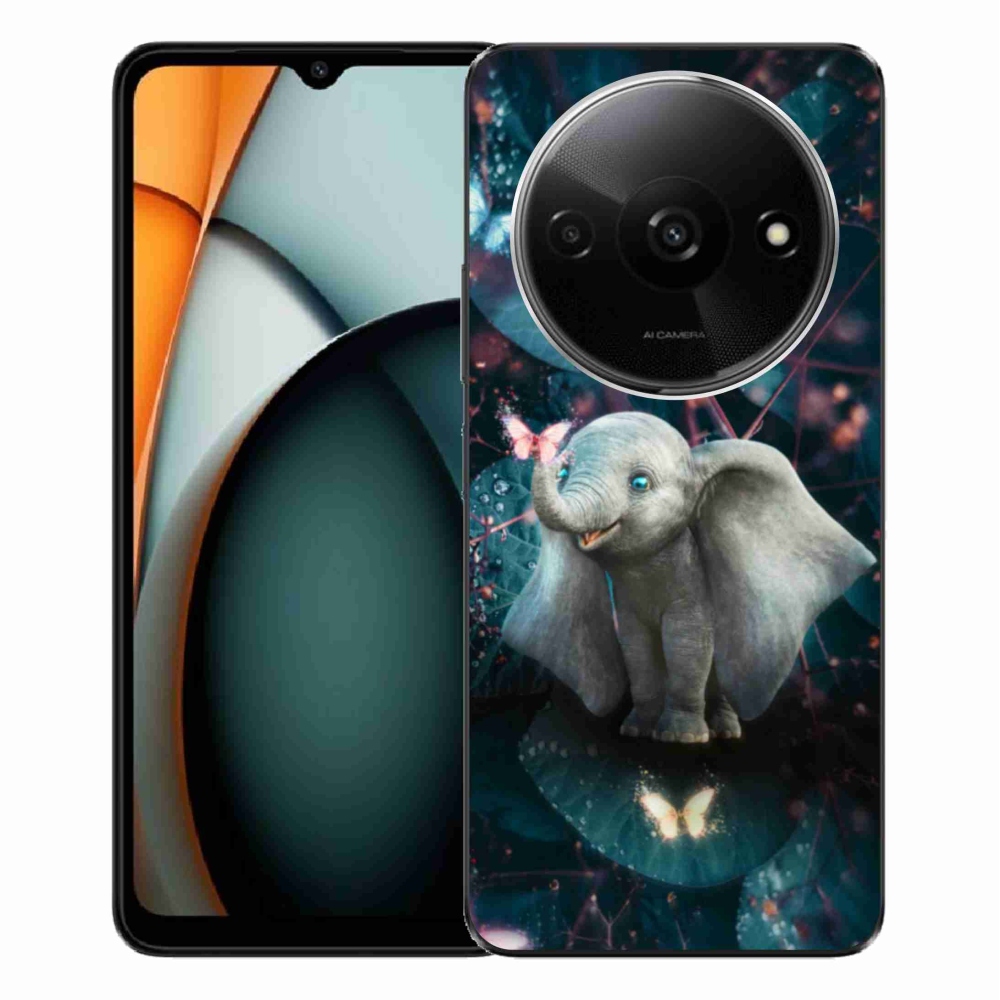 Gél borítás mmCase a Xiaomi Redmi A3-hoz - aranyos elefánt