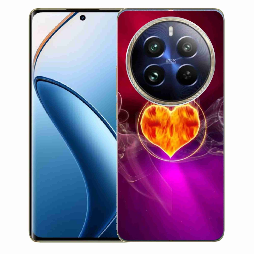 Gél borítás mmCase a Realme 12 Pro 5G/12 Pro+ 5G számára - tüzes szív