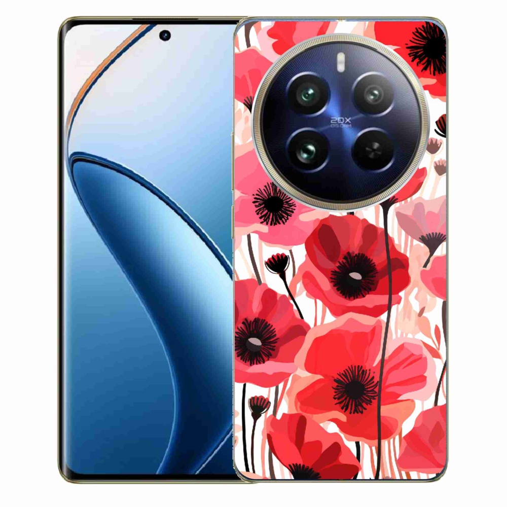 Zselés borítás mmCase a Realme 12 Pro 5G/12 Pro+ 5G modellhez - mákos 1