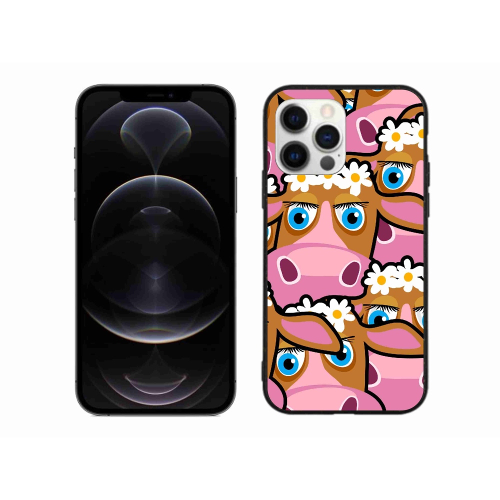 Zselés borítás mmCase iPhone 12 Pro Max készülékhez - rajzfilmtehenek