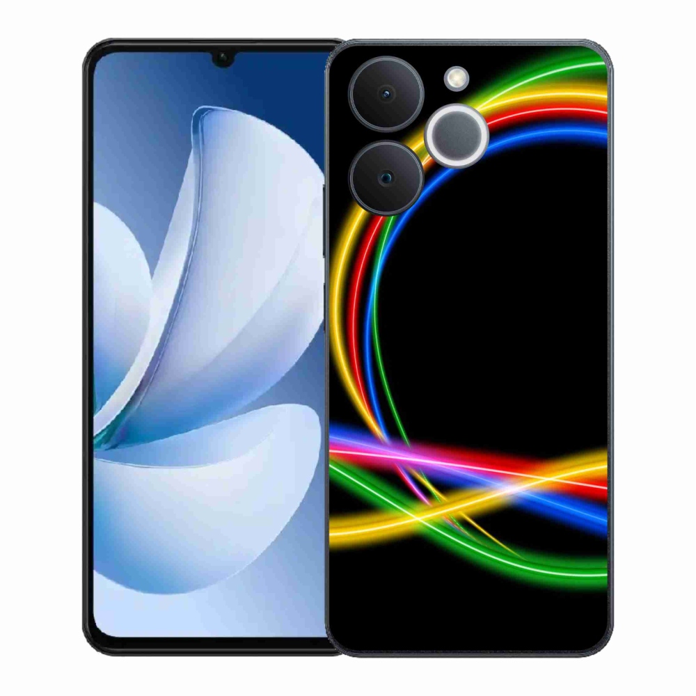 Zselés borítás mmCase a Realme Note 70T készülékhez - neon körök