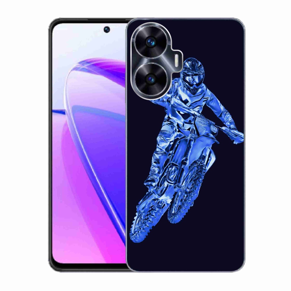 Gél borítás mmCase a Realme C55 készülékhez - motocross 1