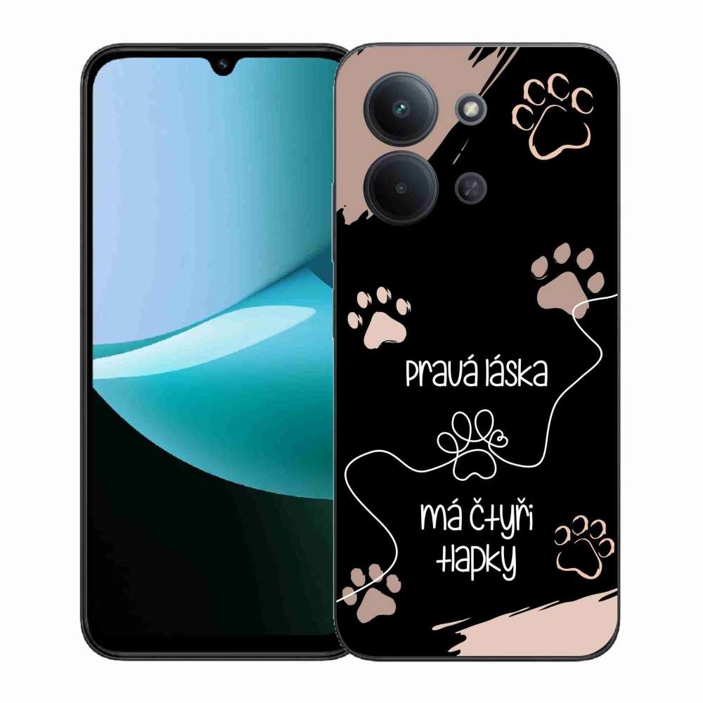 Gél borítás mmCase a Xiaomi Redmi 15C 4G (171mm)/Poco C85 4G (171mm) - kutya motívum 1 fekete háttérrel