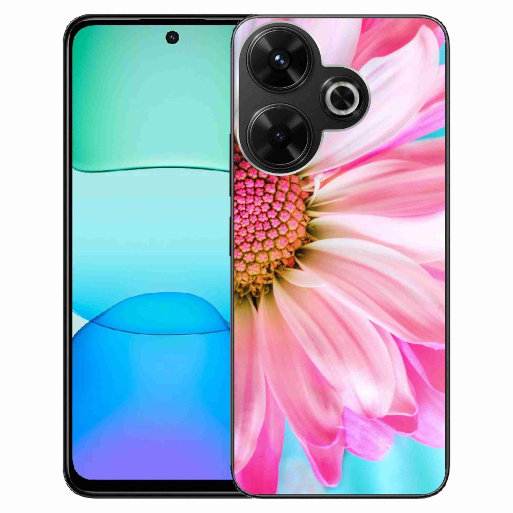 Gél borítás mmCase a Xiaomi Redmi 13 4G/Poco M6 4G - rózsaszín virághoz