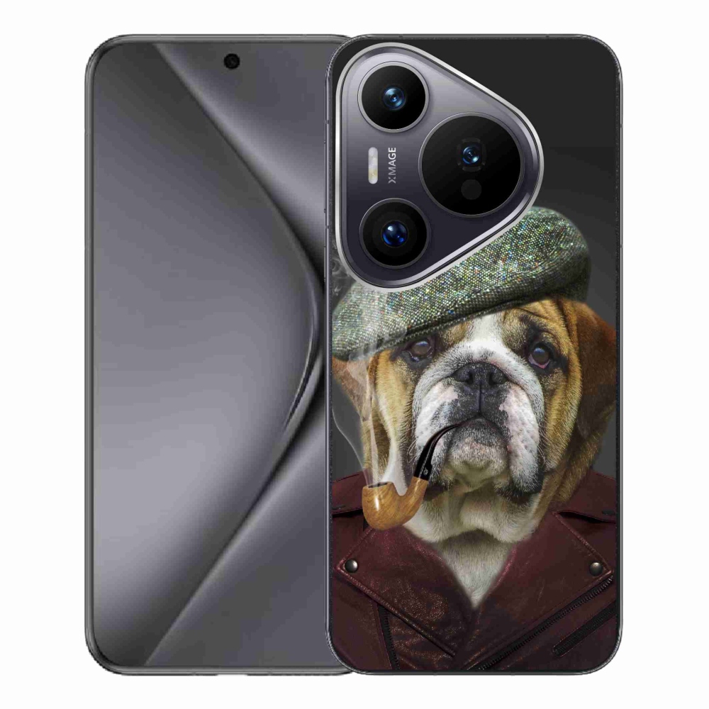 Zselés borítás mmCase a Huawei Pura 70 Pro számára - kutya csővel