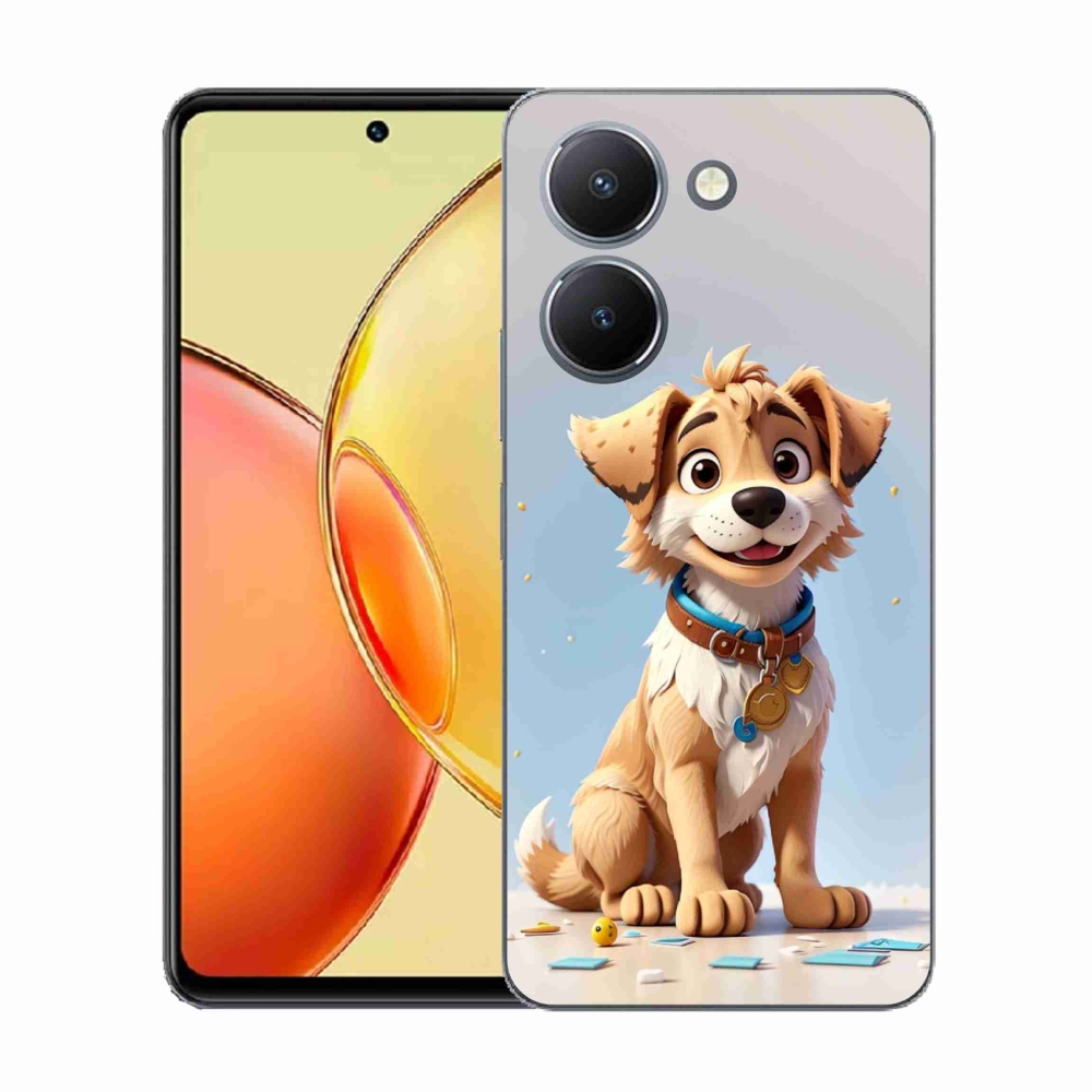 Zselés borítás mmCase a Vivo Y36-hoz - rajzfilm kölyökkutya