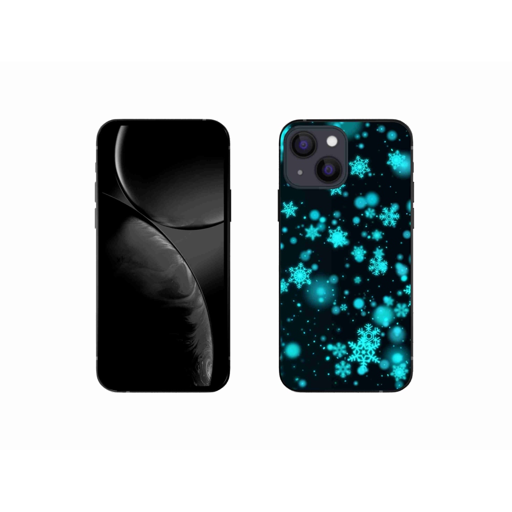 Gél borítás mmCase iPhone 13 mini 5.4 - hópelyhek 1