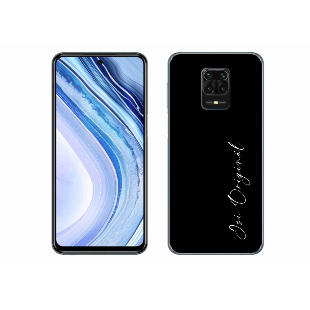 Gél borító mmCase a Xiaomi Redmi Note 9 Pro - te vagy az eredeti fekete háttérrel