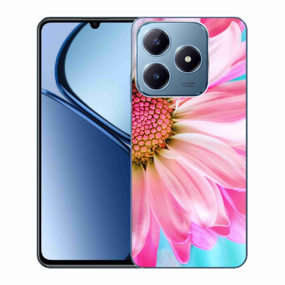 Gél borító mmCase a Realme C63 készülékhez - rózsaszín virág