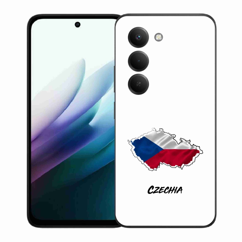 Gél borítás mmCase a Xiaomi Redmi 15 4G/5G (171mm) - Csehország fehér háttérrel