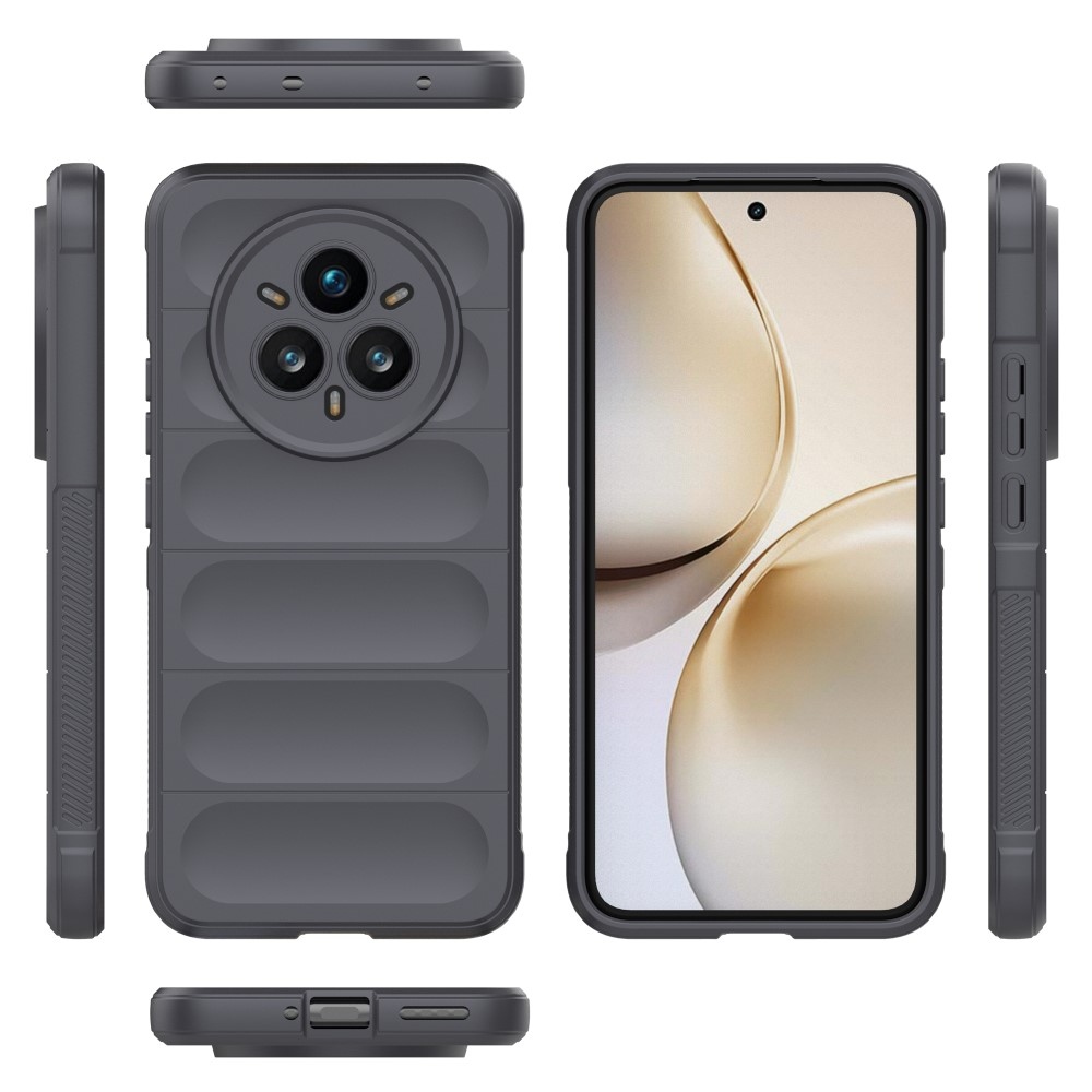 Rugg tartós zselés tok a Realme 14 Pro+ 5G készülékhez - sötétszürke