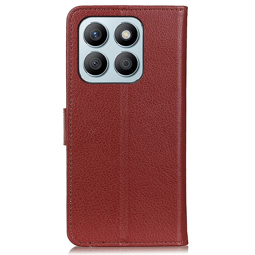 Litchie könyvtáska Honor X8b készülékhez - barna