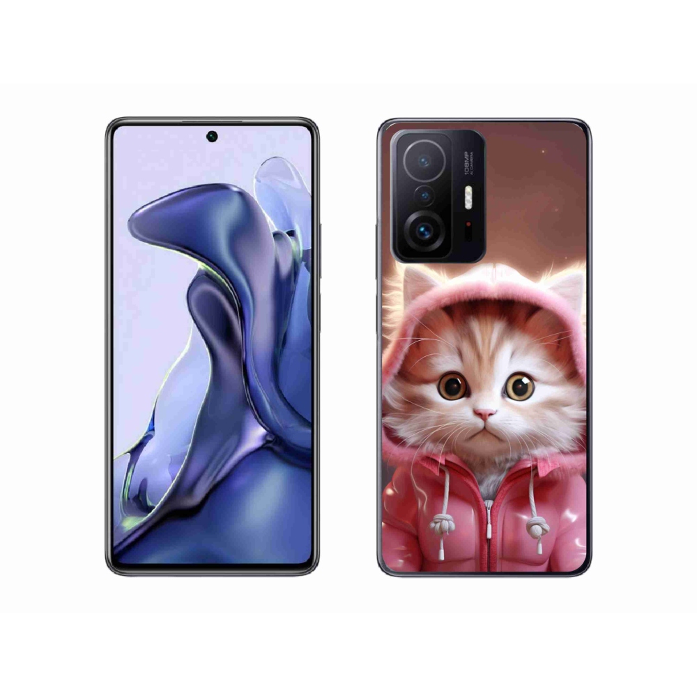 Gél borító mmCase a Xiaomi 11T-hez - aranyos cica 3